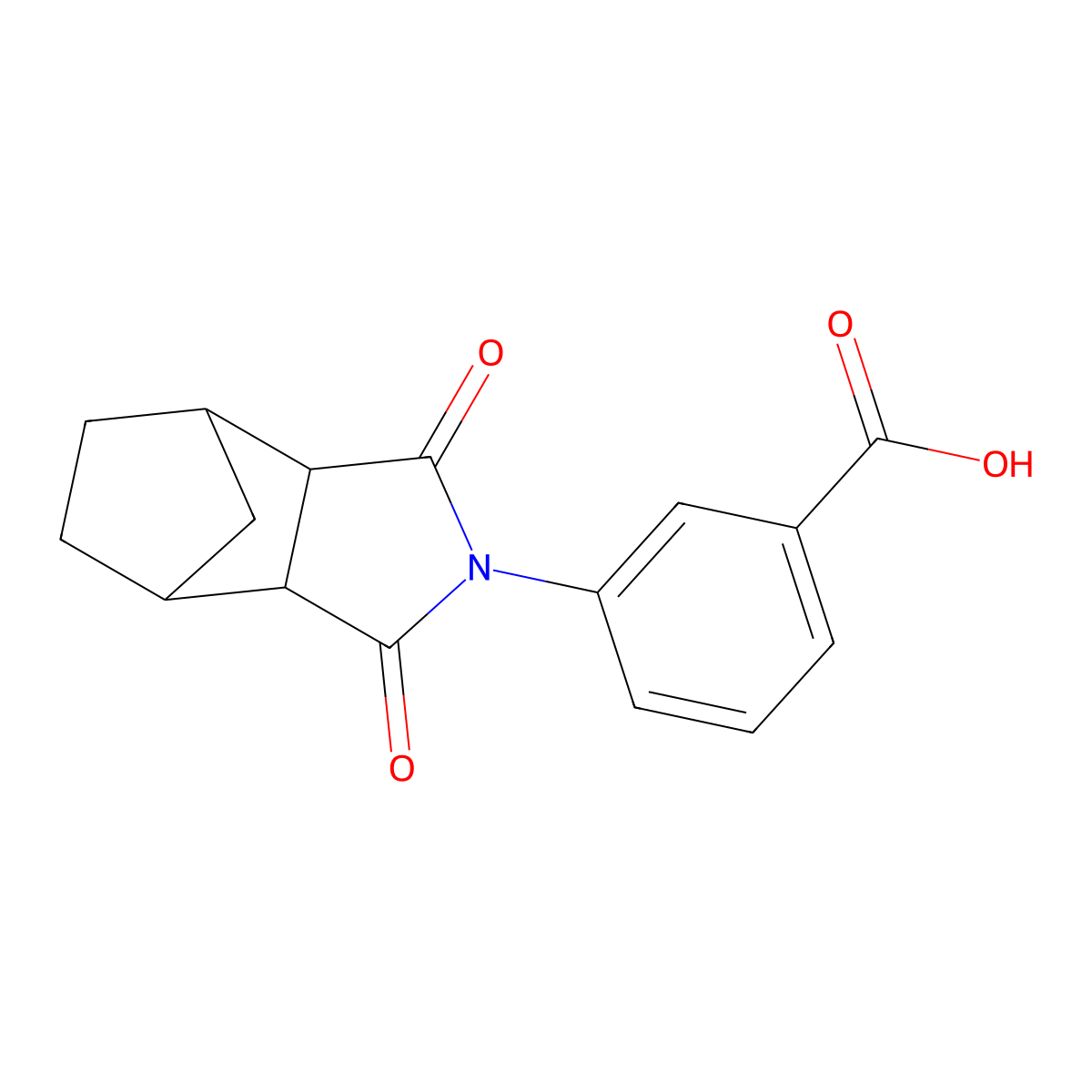 3-(Octahydro-1,3-dioxo-4,7-methano-2H-isoindol-2-yl)benzoic acid molecular structure, CAS 353524-20-6