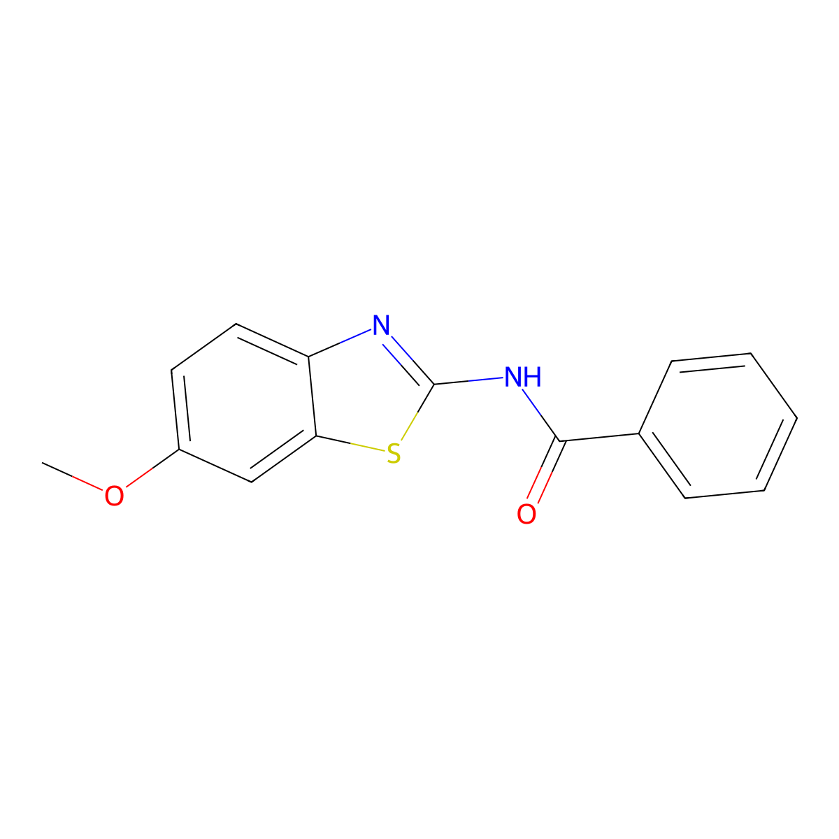 N-(6-methoxybenzo[d]thiazol-2-yl)benzamide molecular structure, CAS 35353-26-5