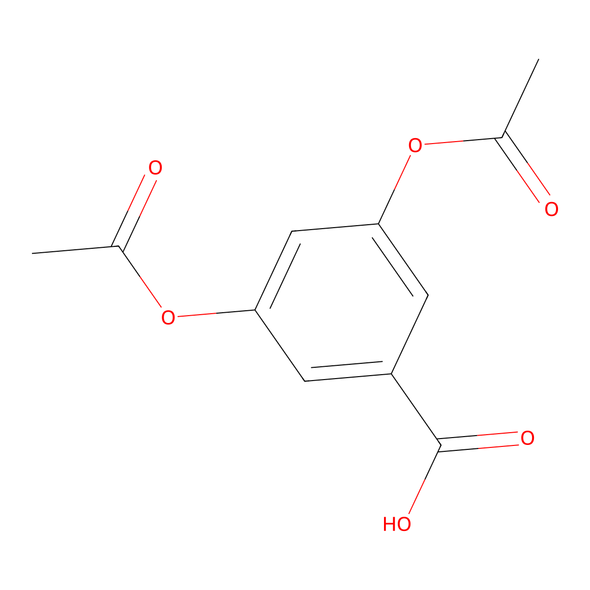 3,5-Diacetoxybenzoic Acid molecular structure, CAS 35354-29-1