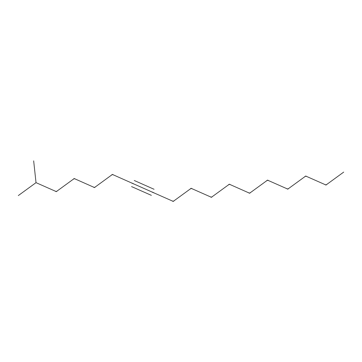 7-Octadecyne, 2-methyl- molecular structure, CAS 35354-38-2