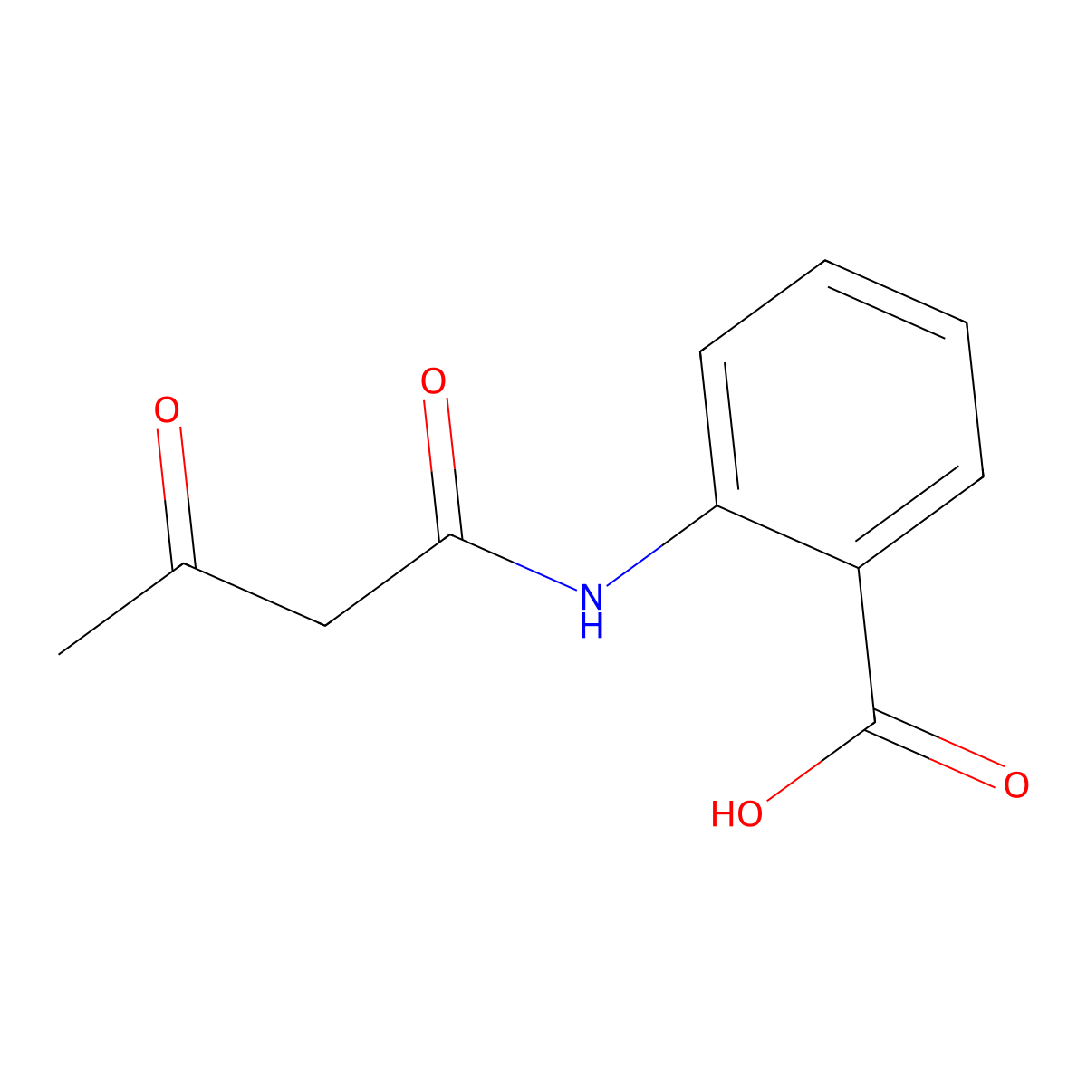 N-(Acetoacetyl)anthranilic acid molecular structure, CAS 35354-86-0