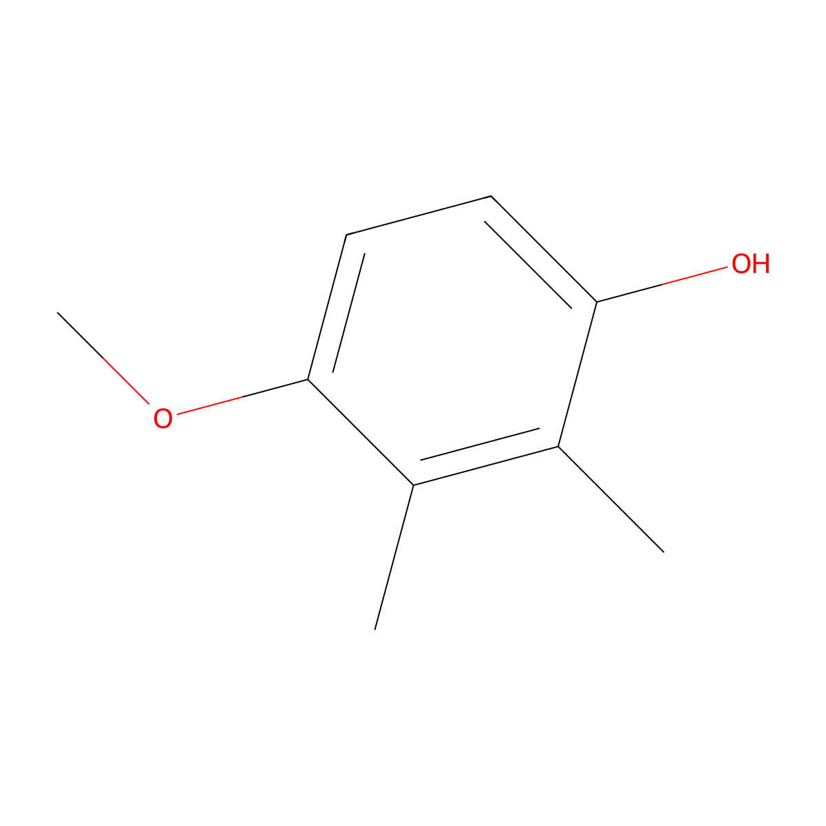 4-Methoxy-2,3-dimethylphenol molecular structure, CAS 35355-33-0