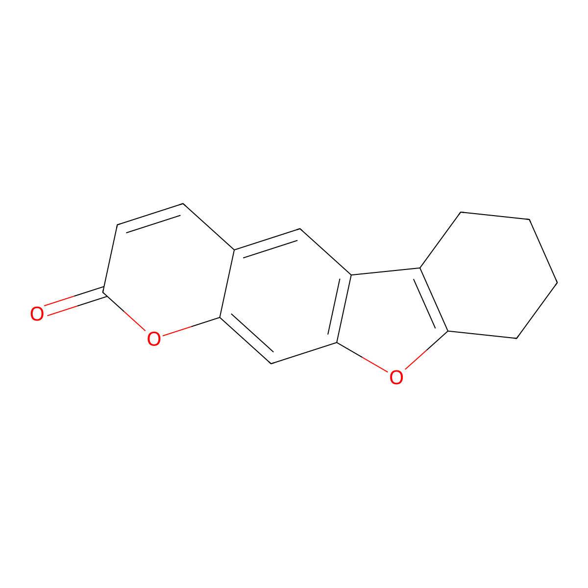6,7,8,9-Tetrahydro-[1]benzofuro[3,2-g]chromen-2-one molecular structure, CAS 35355-40-9
