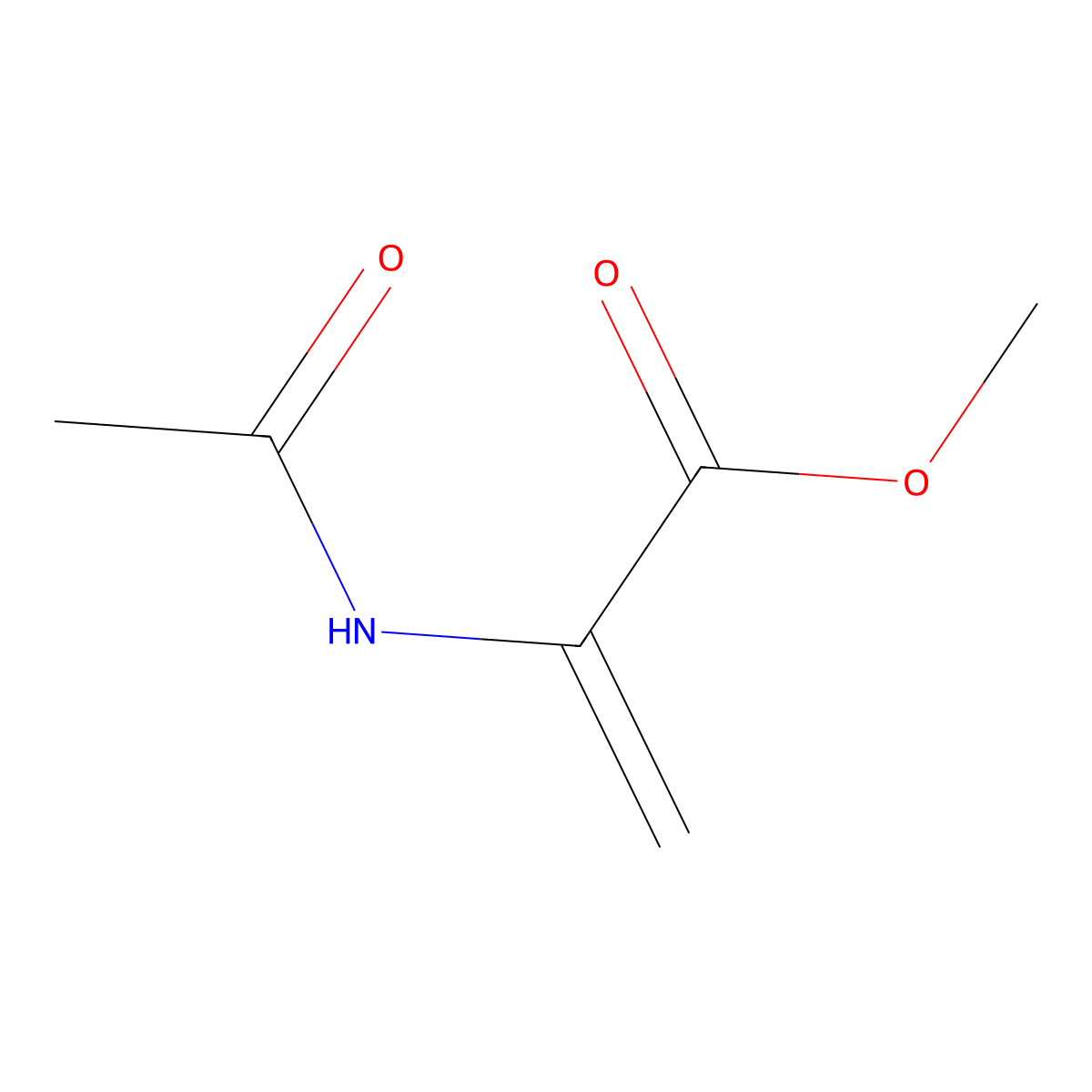 Methyl 2-acetamidoacrylate molecular structure, CAS 35356-70-8