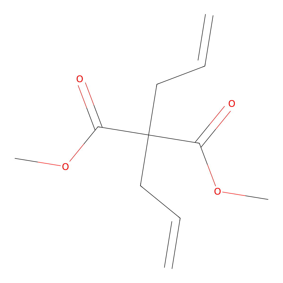 Dimethyl diallylmalonate molecular structure, CAS 35357-77-8