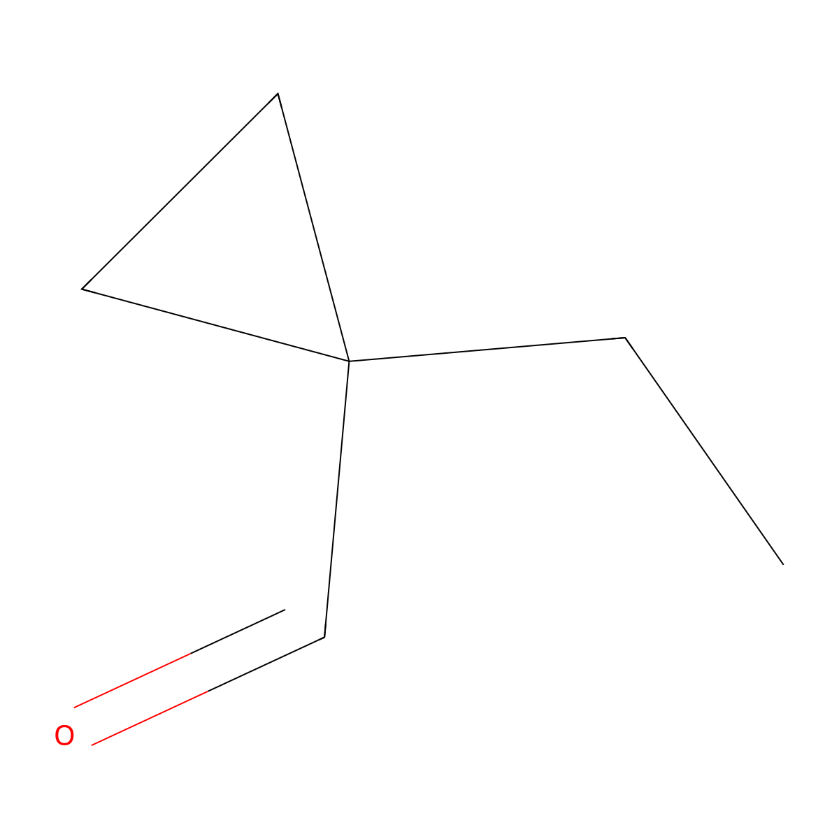 1-Ethylcyclopropane-1-carbaldehyde molecular structure, CAS 35358-40-8
