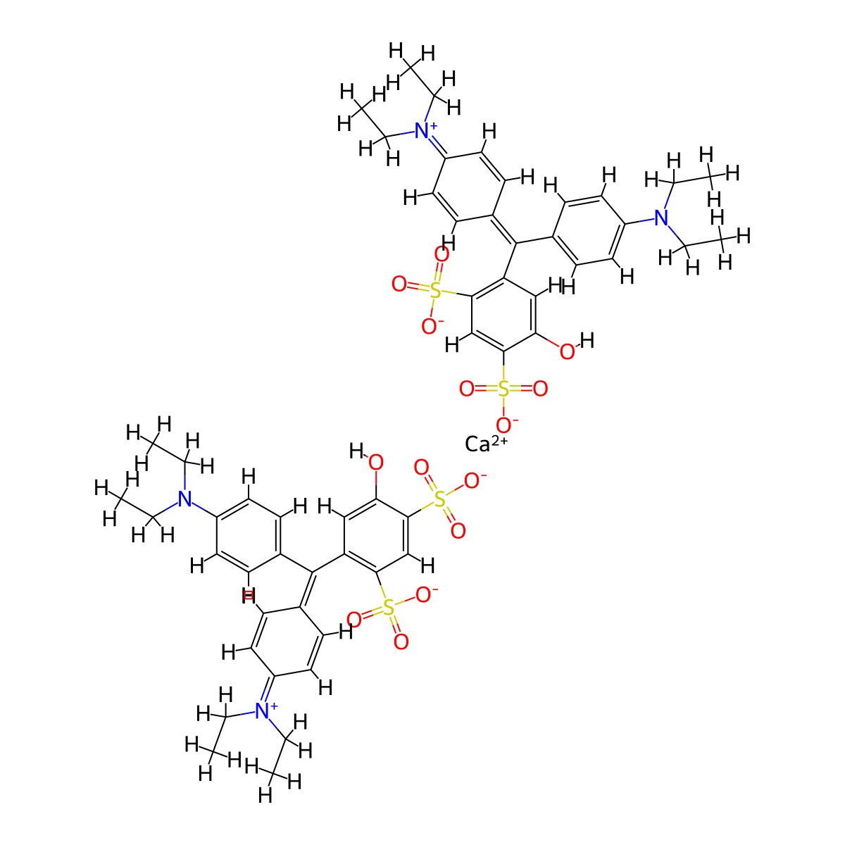 Acid Blue 3 molecular structure, CAS 3536-49-0
