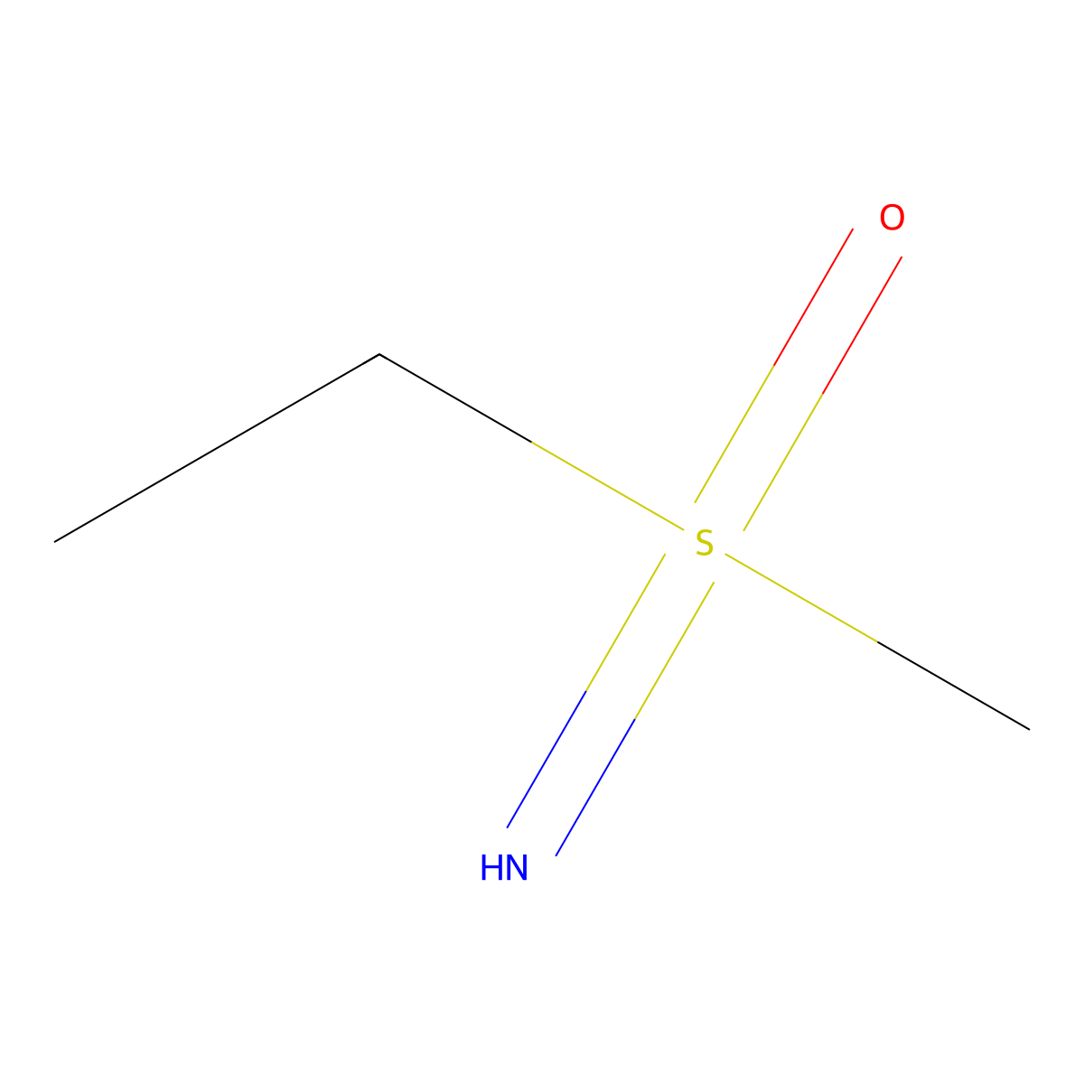 Ethyl(imino)methyl-lambda6-sulfanone molecular structure, CAS 35362-83-5