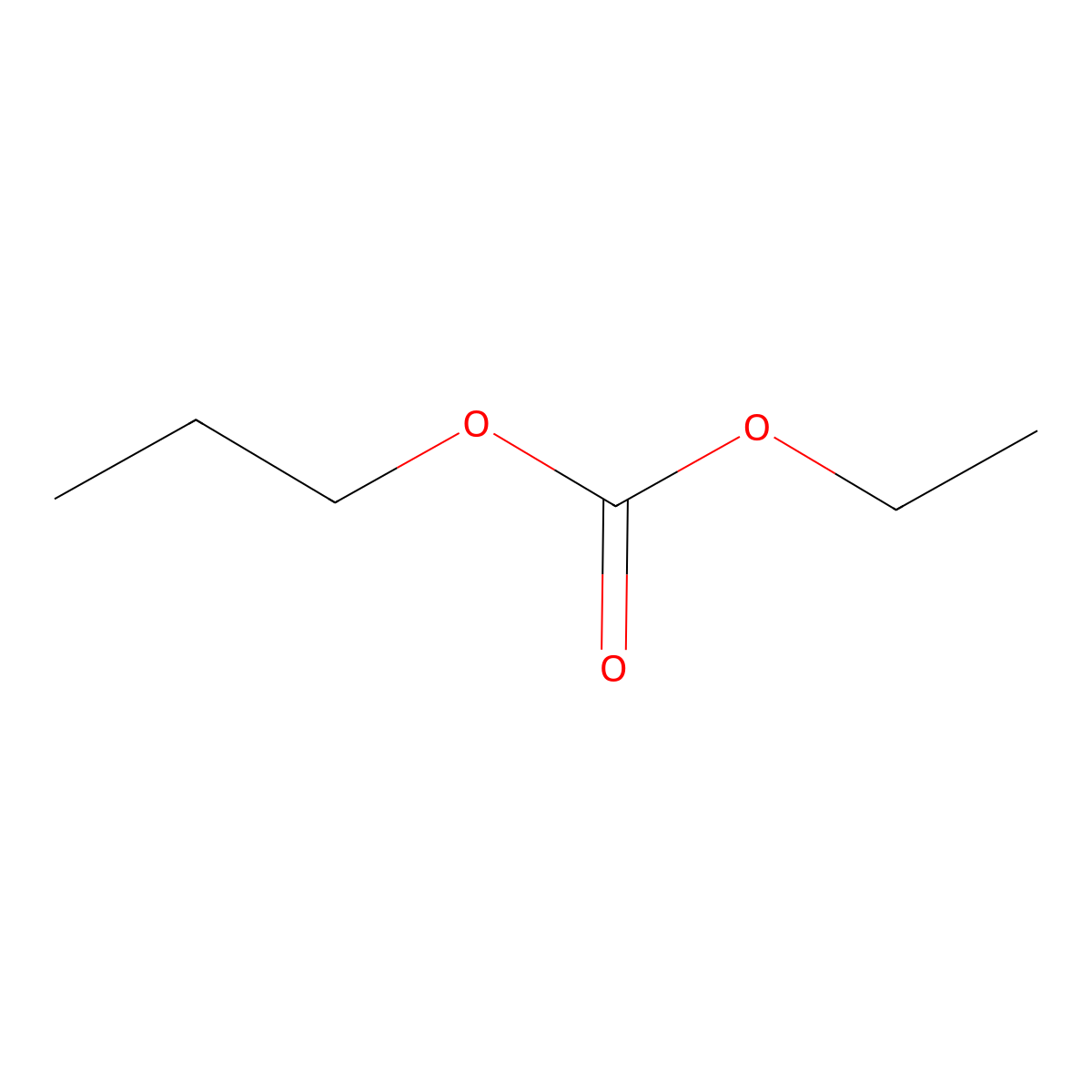 Carbonic acid, ethyl propyl ester molecular structure, CAS 35363-40-7