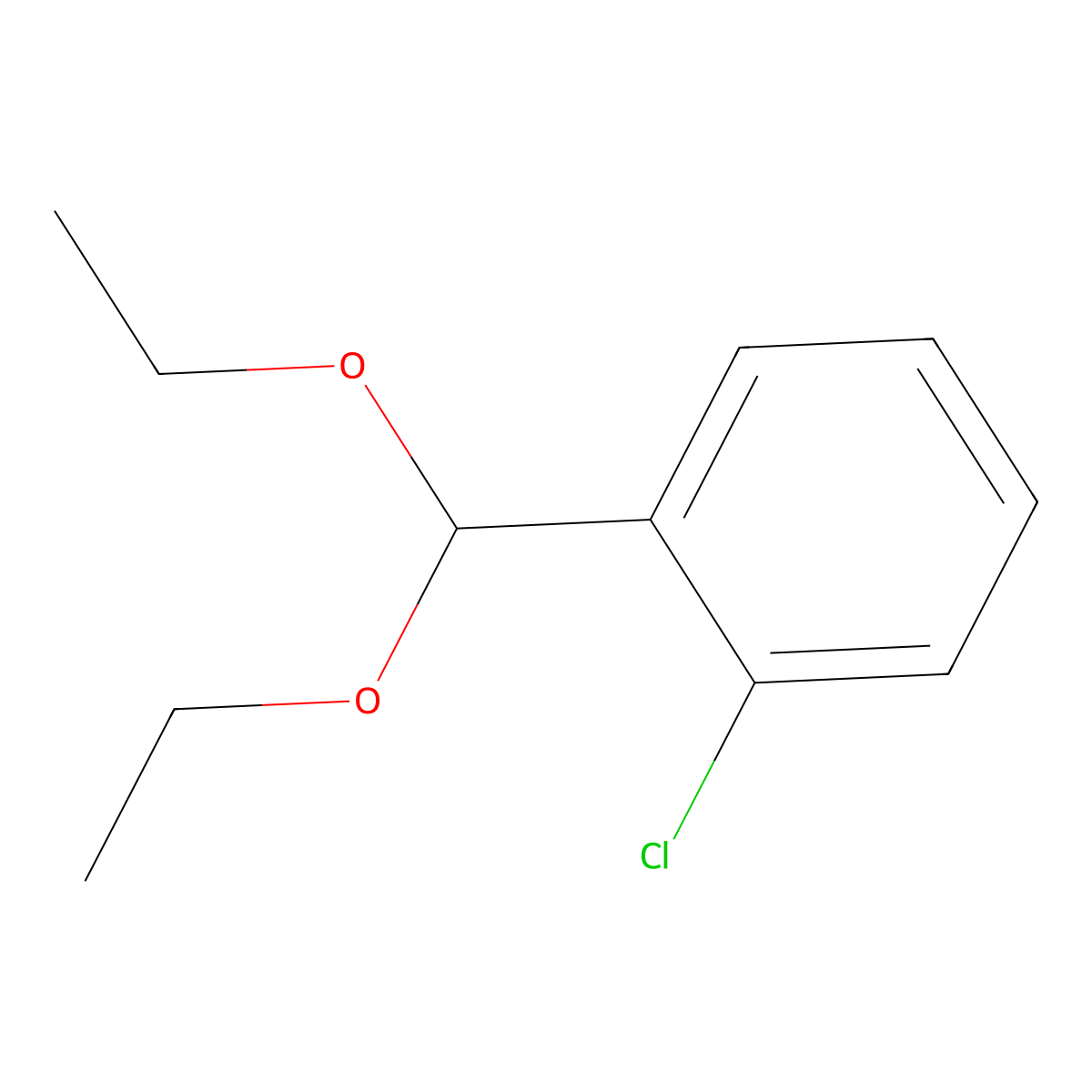 1-Chloro-2-(diethoxymethyl)benzene molecular structure, CAS 35364-86-4