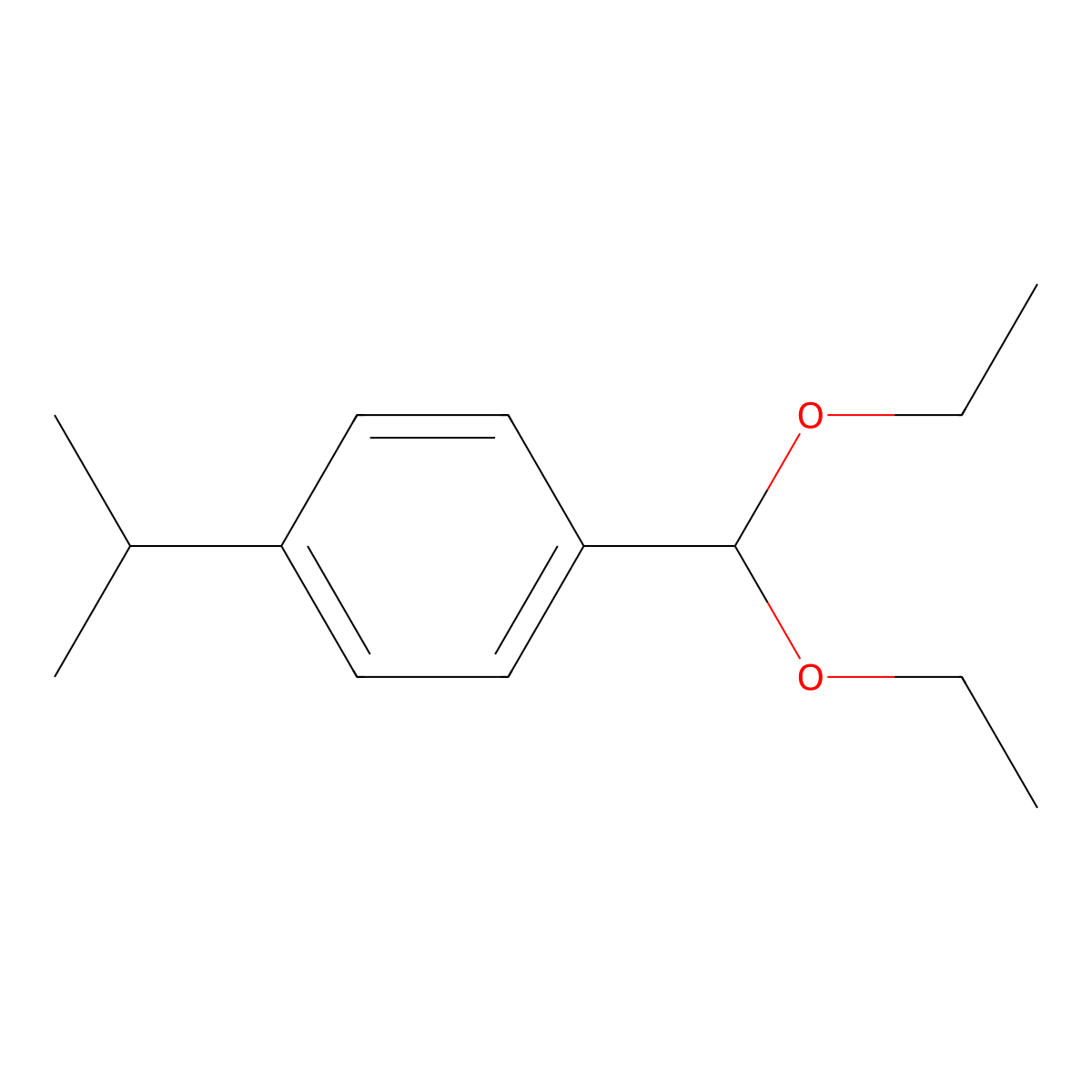 1-(Diethoxymethyl)-4-(propan-2-yl)benzene molecular structure, CAS 35364-90-0