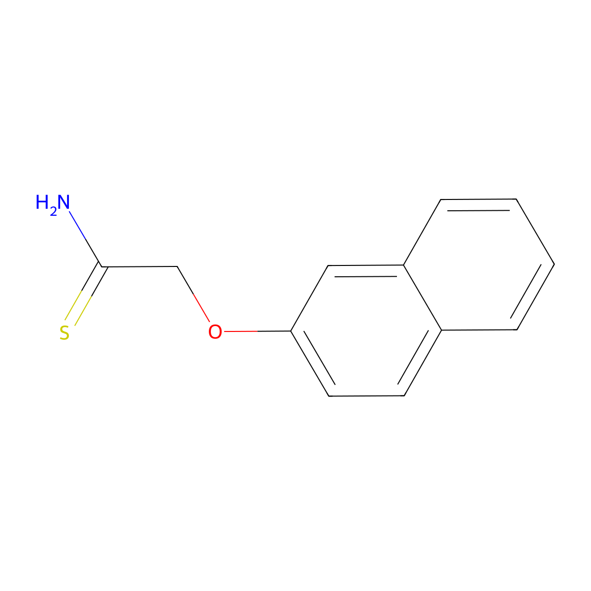 2-(Naphthalen-2-yloxy)ethanethioamide molecular structure, CAS 35368-50-4