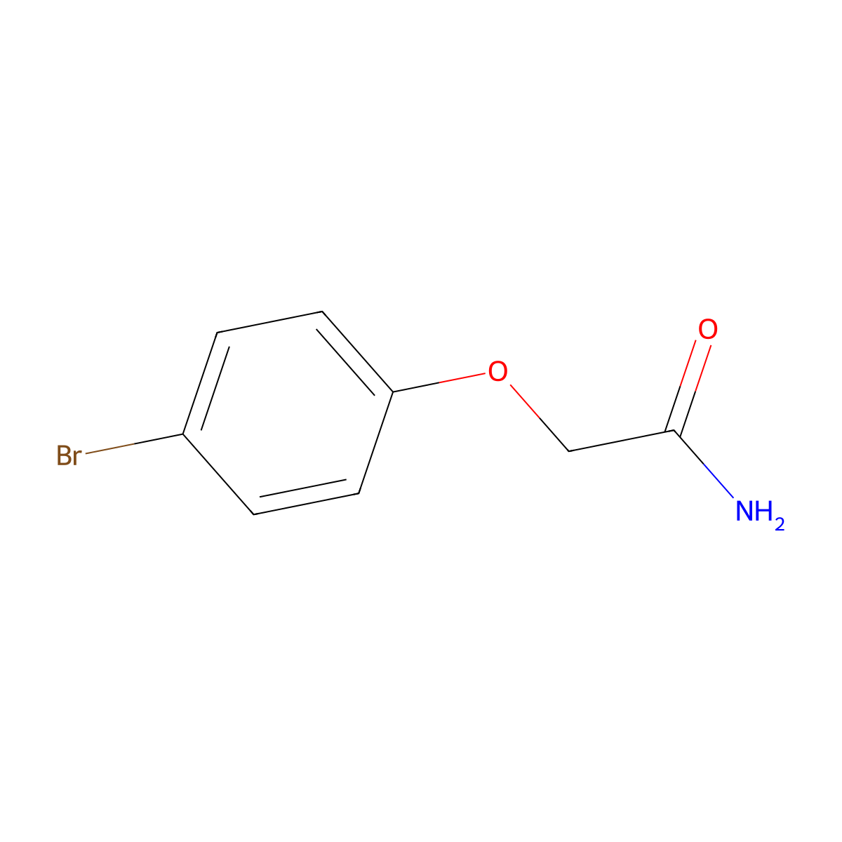2-(4-Bromophenoxy)acetamide molecular structure, CAS 35368-75-3