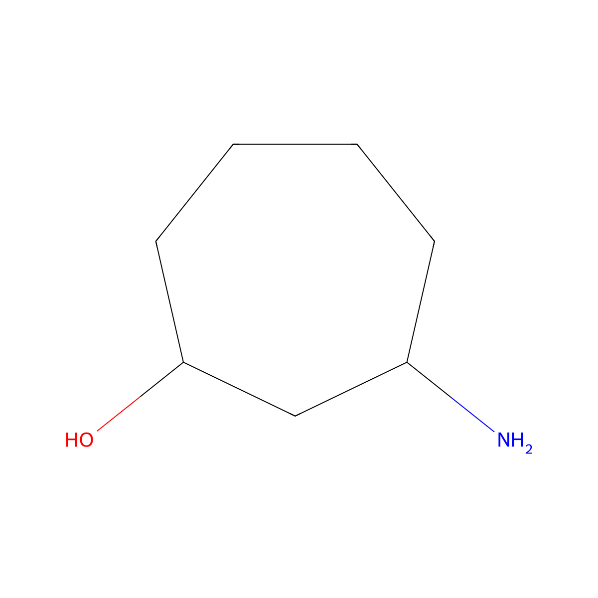 3-Hydroxycycloheptyl-amine molecular structure, CAS 35369-48-3