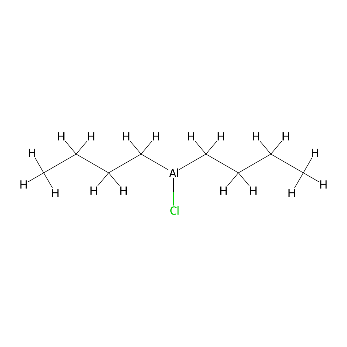 Aluminum, dibutylchloro- molecular structure, CAS 3537-86-8