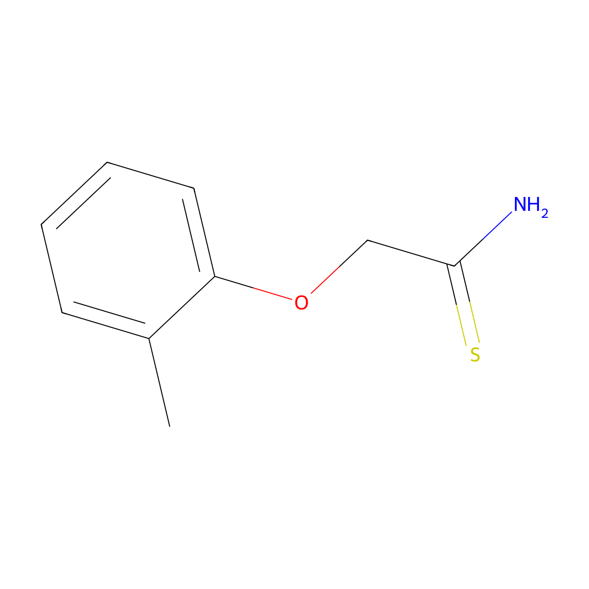 2-(2-Methylphenoxy)ethanethioamide molecular structure, CAS 35370-81-1