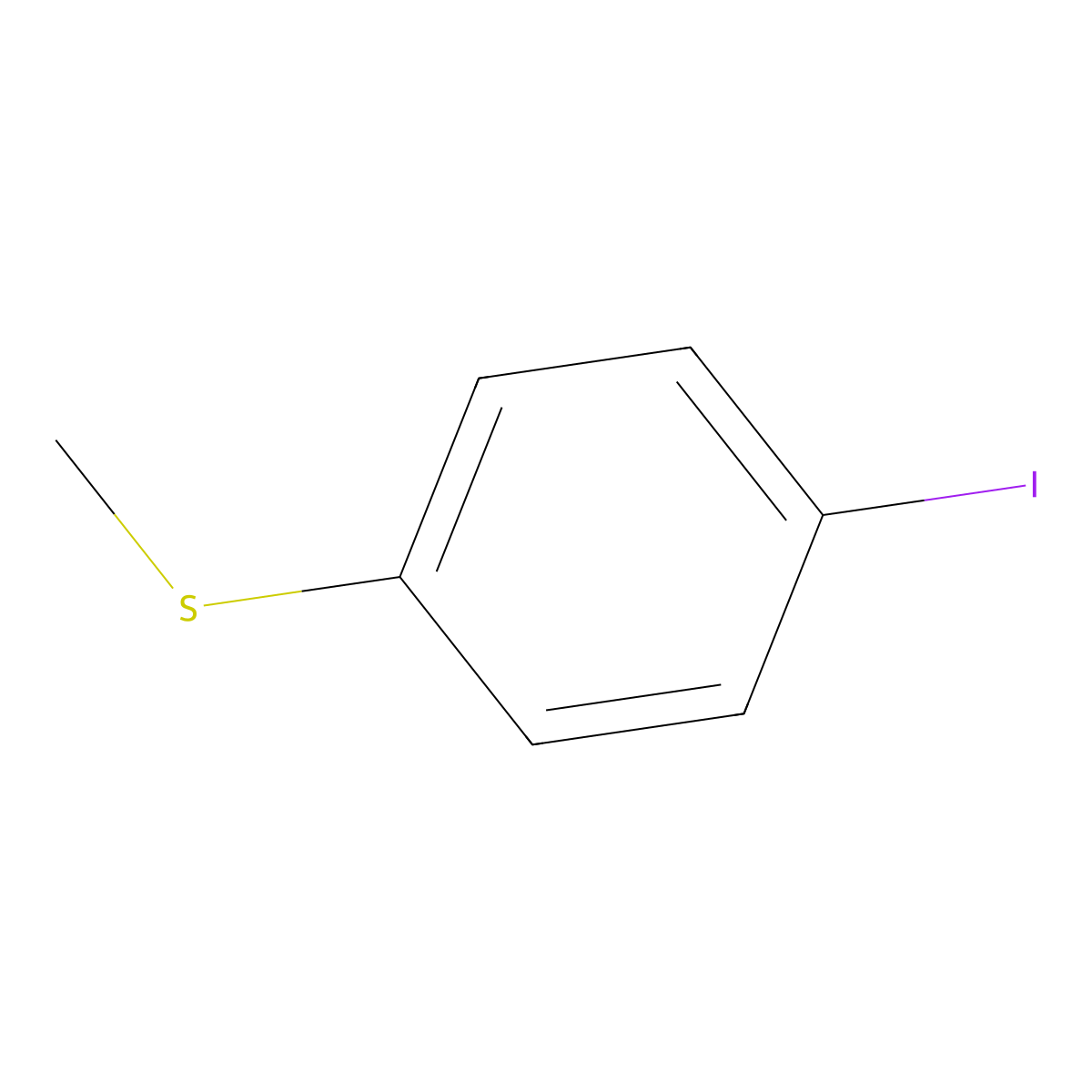 1-Iodo-4-(methylsulfanyl)benzene molecular structure, CAS 35371-03-0