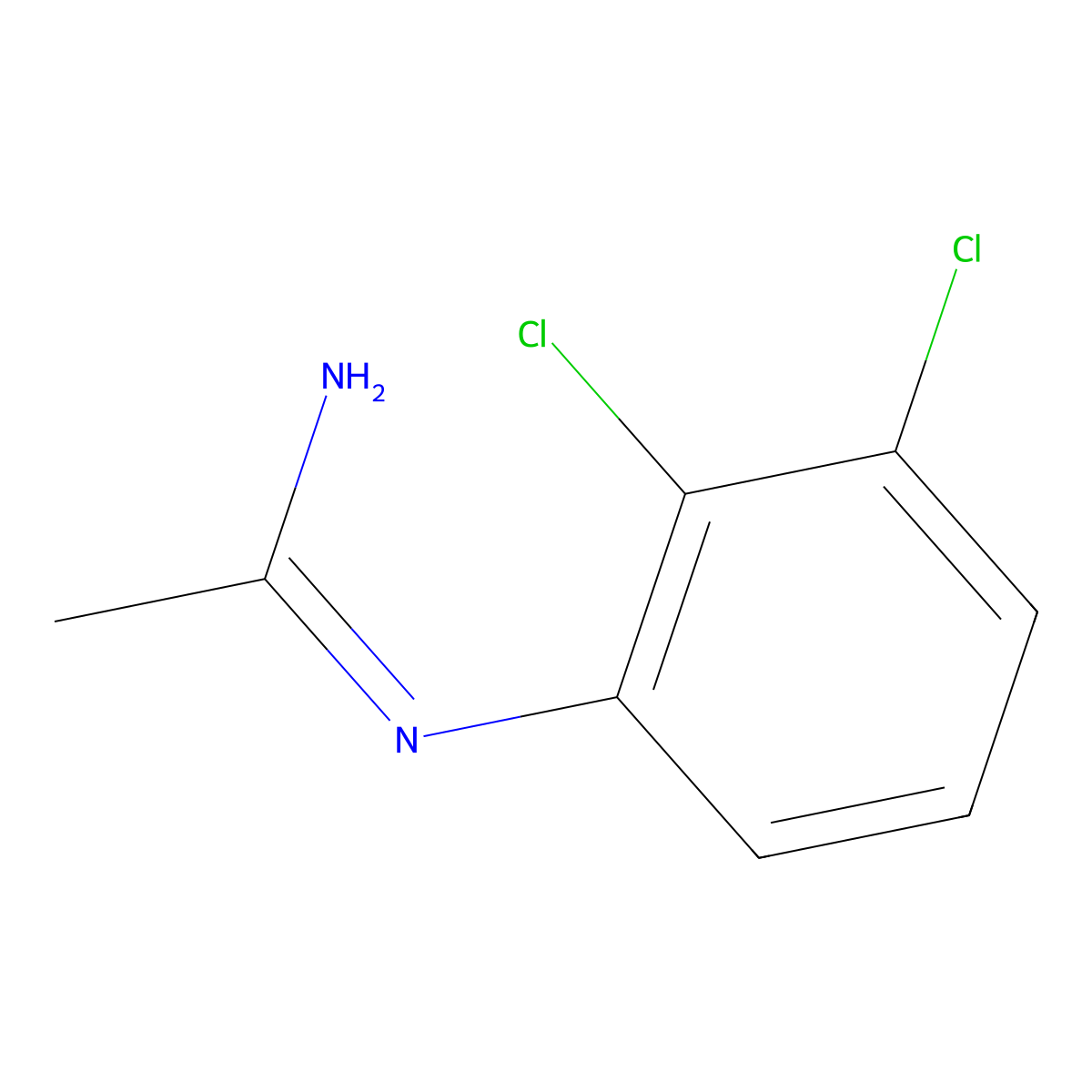 N-(2,3-Dichlorophenyl)acetimidamide molecular structure, CAS 35372-39-5