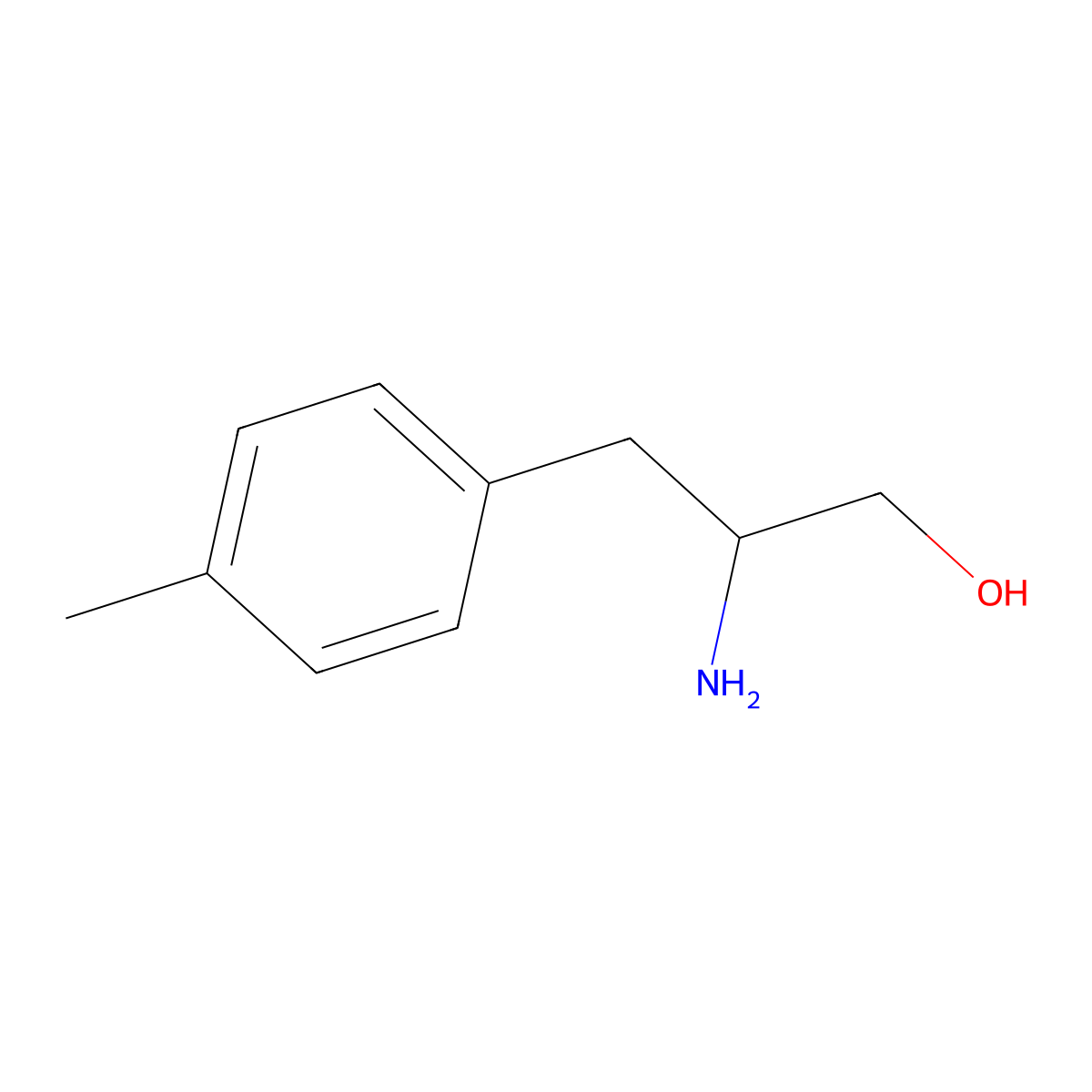 Benzenepropanol, beta-amino-4-methyl- molecular structure, CAS 35373-66-1