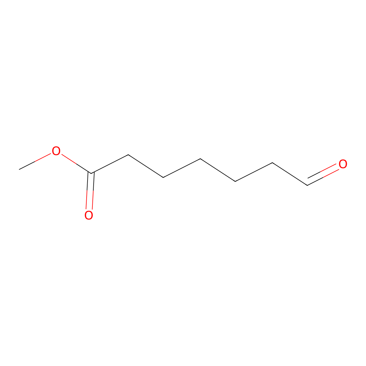 Methyl 7-oxoheptanoate molecular structure, CAS 35376-00-2