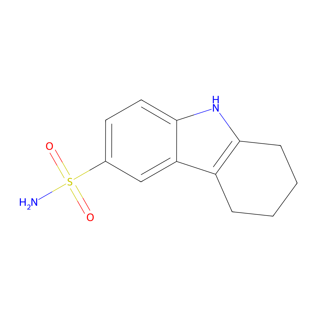 2,3,4,9-tetrahydro-1H-carbazole-6-sulfonamide molecular structure, CAS 353760-22-2