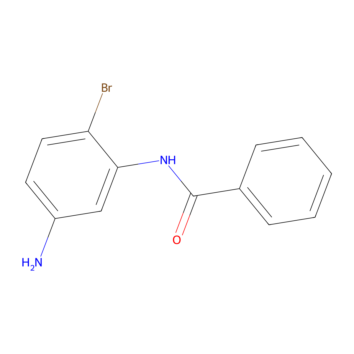 N-(5-amino-2-bromophenyl)benzamide molecular structure, CAS 353760-26-6