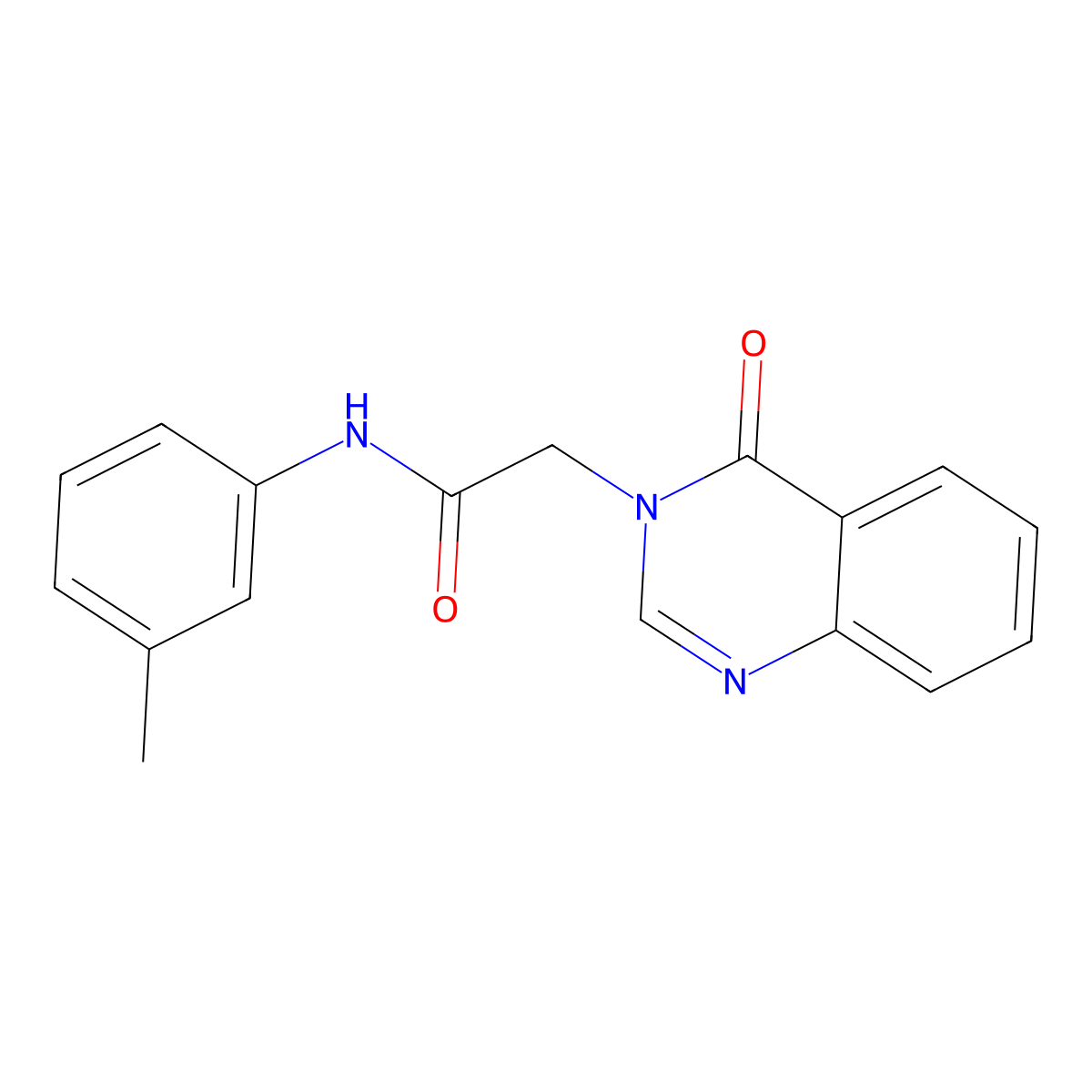 N-(3-methylphenyl)-2-(4-oxoquinazolin-3(4H)-yl)acetamide molecular structure, CAS 353760-61-9