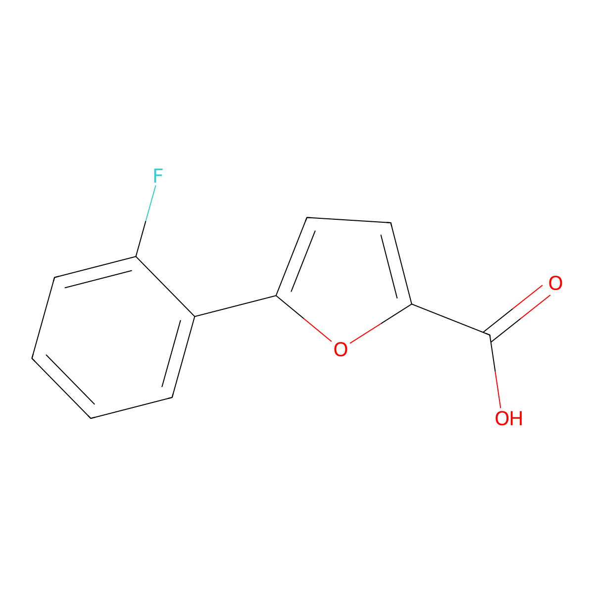 5-(2-Fluorophenyl)furan-2-carboxylic acid molecular structure, CAS 353761-02-1