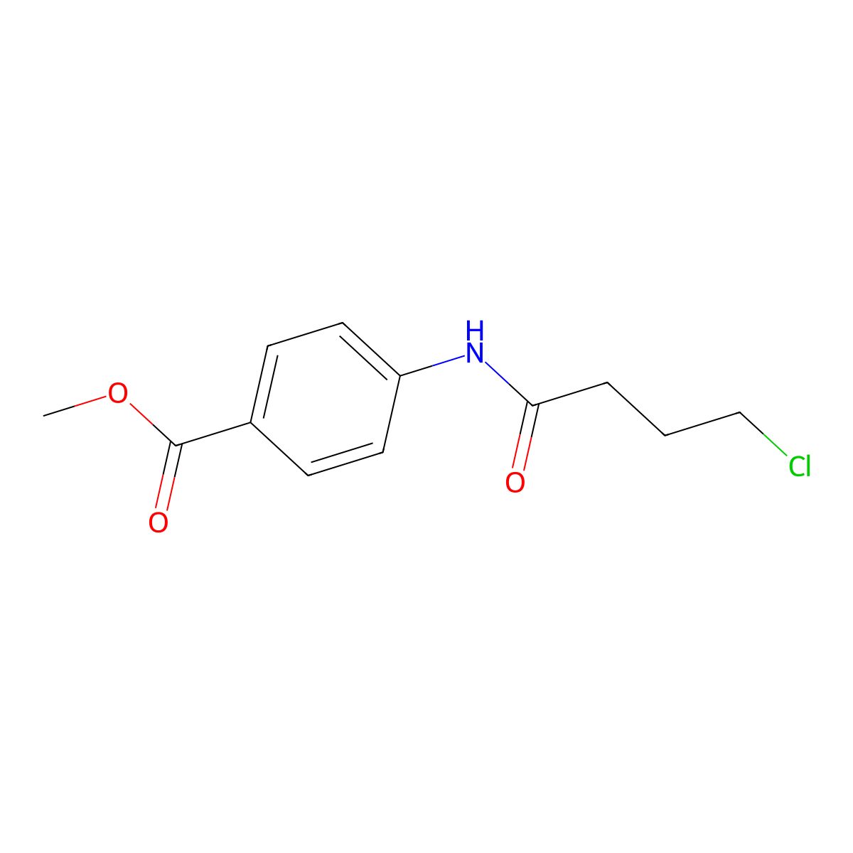 Methyl 4-(4-chlorobutanamido)benzoate molecular structure, CAS 353765-74-9