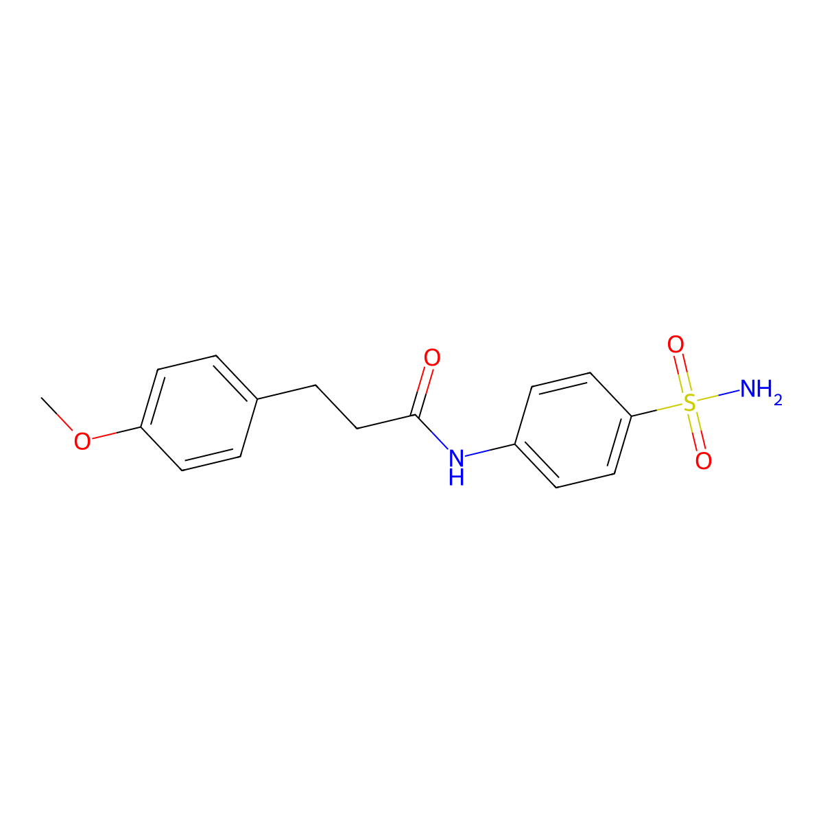 3-(4-methoxyphenyl)-N-(4-sulfamoylphenyl)propanamide molecular structure, CAS 353766-34-4