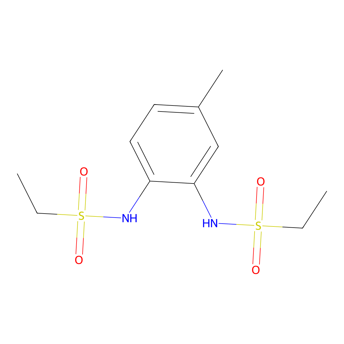 N-[2-(ethylsulfonylamino)-4-methylphenyl]ethanesulfonamide molecular structure, CAS 353767-22-3