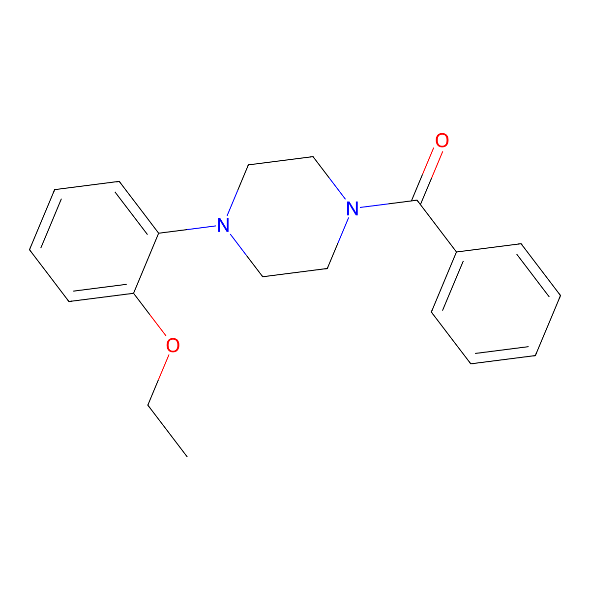 1-Benzoyl-4-(2-ethoxyphenyl)piperazine molecular structure, CAS 353768-49-7