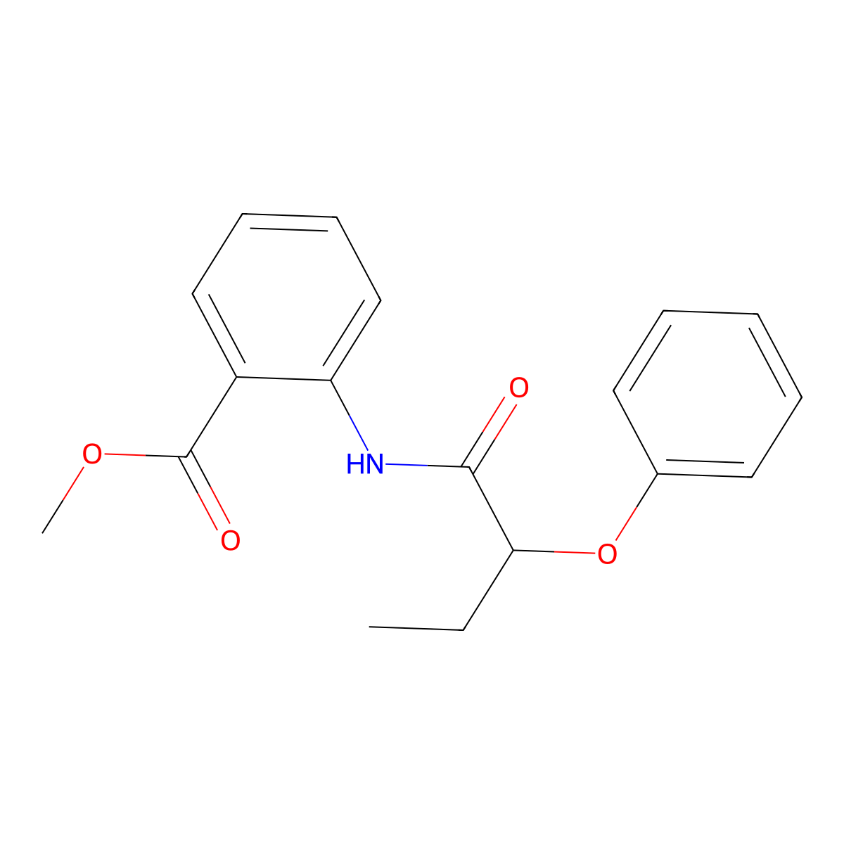 Methyl 2-[(2-phenoxybutanoyl)amino]benzoate molecular structure, CAS 353769-20-7