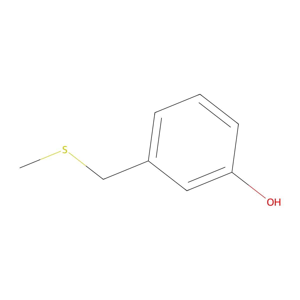 3-((Methylthio)methyl)phenol molecular structure, CAS 35377-64-1