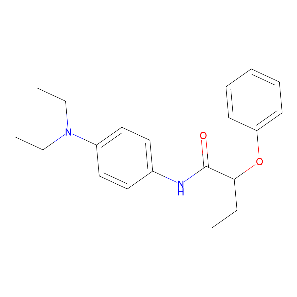N-[4-(diethylamino)phenyl]-2-phenoxybutanamide molecular structure, CAS 353770-70-4