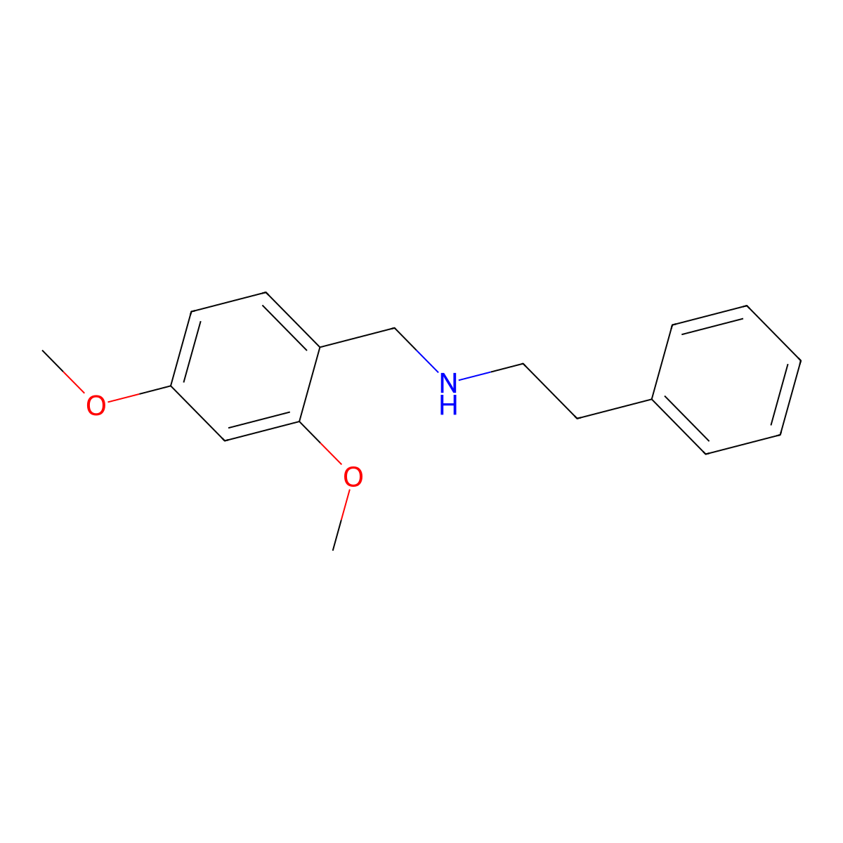 (2,4-Dimethoxybenzyl)(2-phenylethyl)amine molecular structure, CAS 353773-23-6
