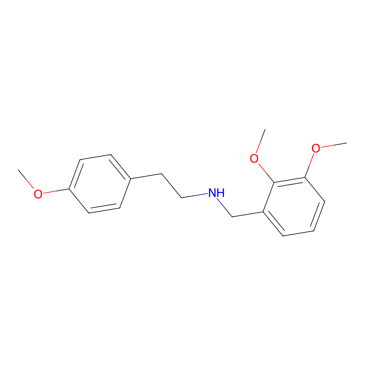 N-(2,3-dimethoxybenzyl)-2-(4-methoxyphenyl)ethanamine molecular structure, CAS 353773-27-0