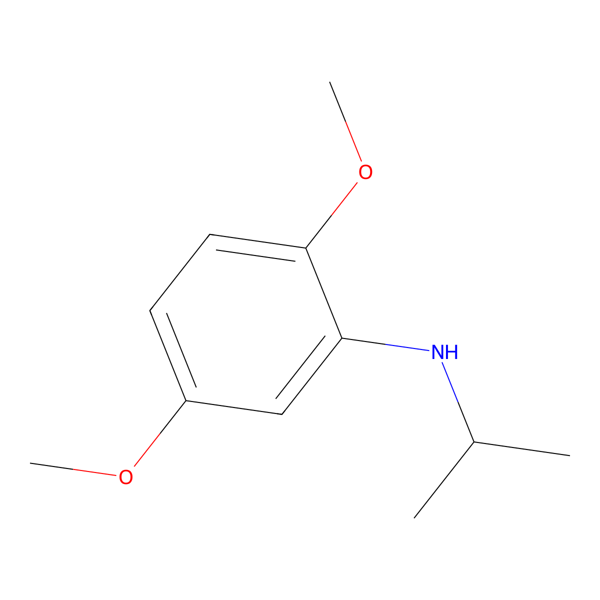 N-isopropyl-2,5-dimethoxyaniline molecular structure, CAS 353773-36-1