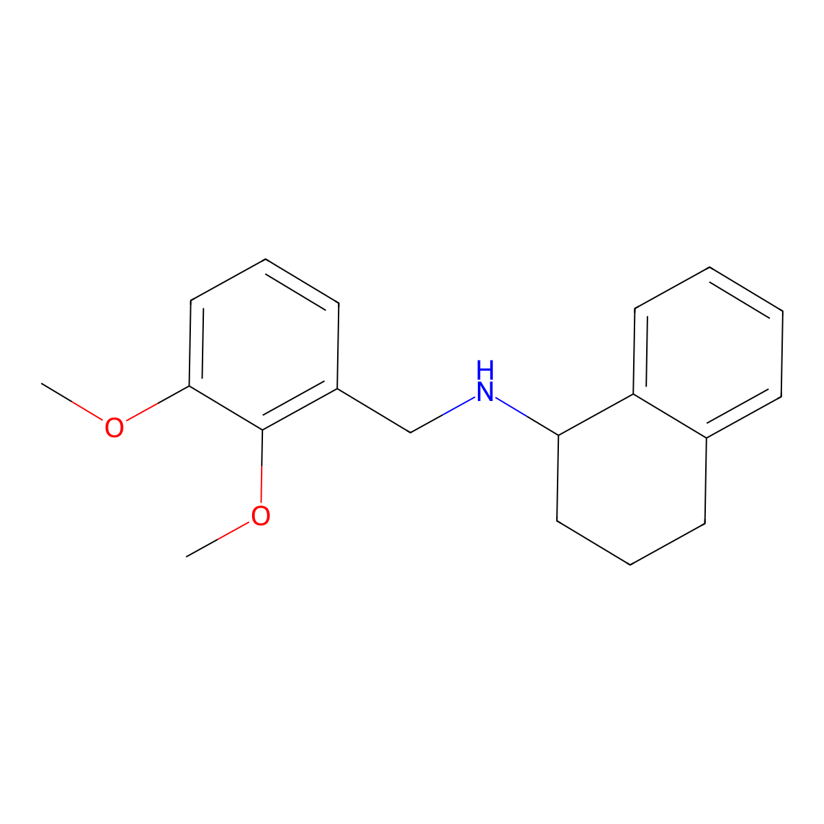 (2,3-Dimethoxybenzyl)1,2,3,4-tetrahydronaphthalen-1-ylamine molecular structure, CAS 353773-37-2