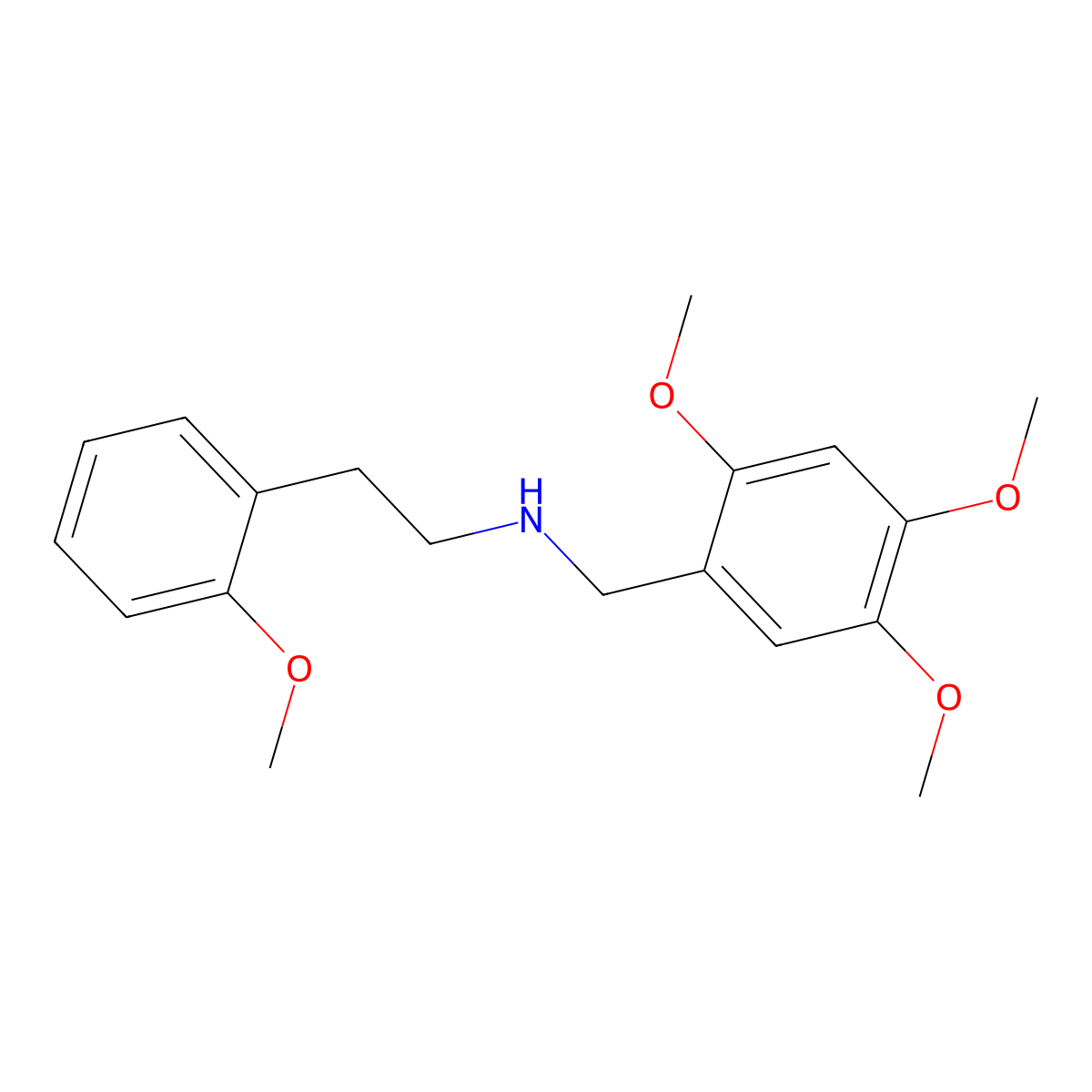 2-(2-methoxyphenyl)-N-(2,4,5-trimethoxybenzyl)ethanamine molecular structure, CAS 353773-71-4