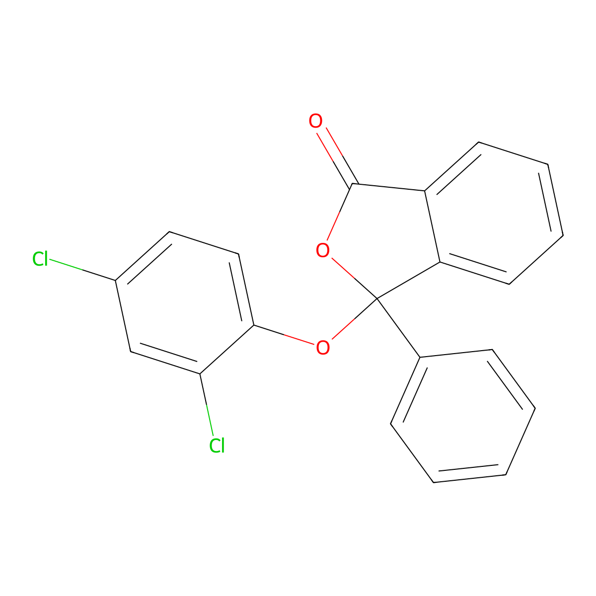3-(2,4-dichlorophenoxy)-3-phenyl-2-benzofuran-1(3H)-one molecular structure, CAS 353775-31-2