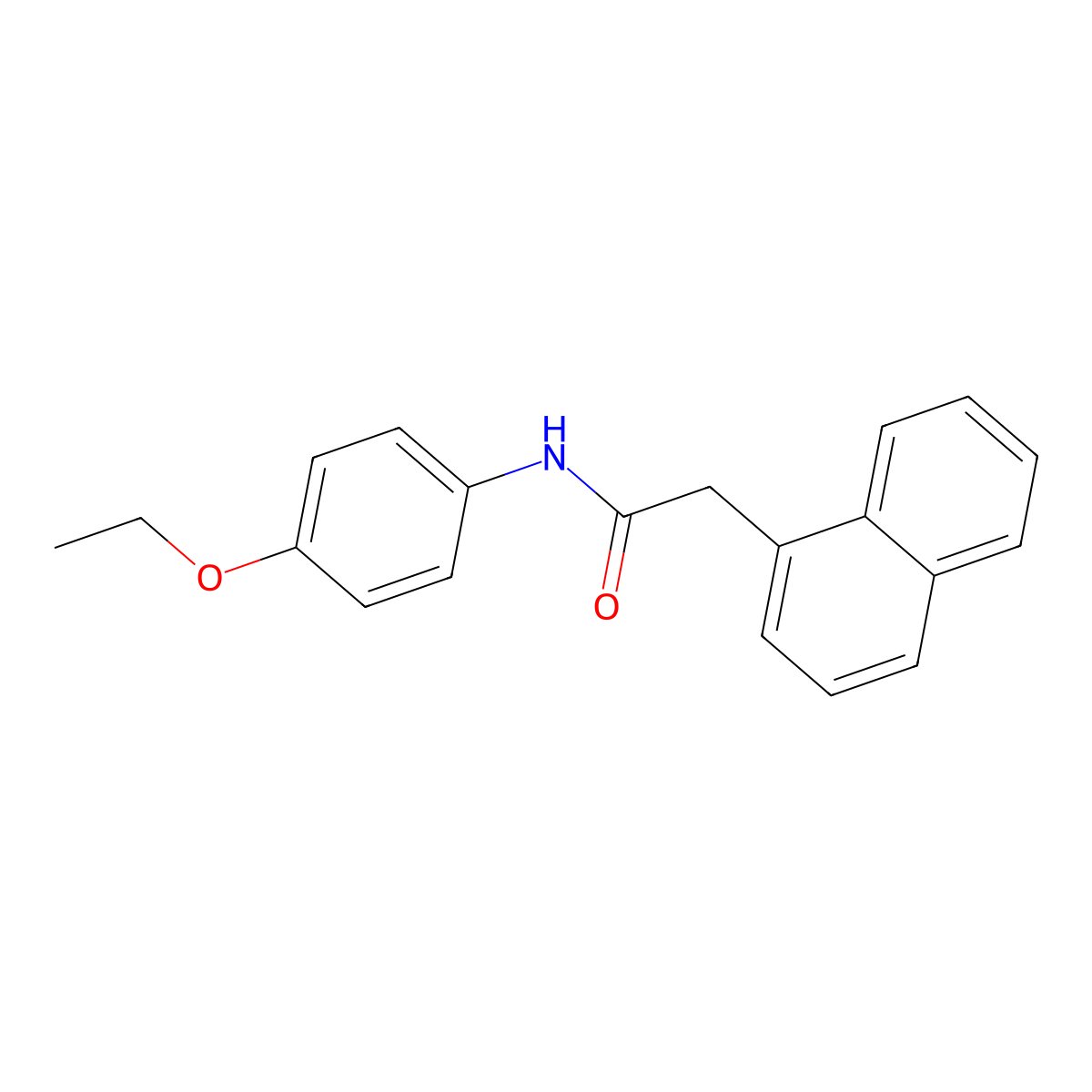 N-(4-ethoxyphenyl)-2-(1-naphthyl)acetamide molecular structure, CAS 353775-83-4
