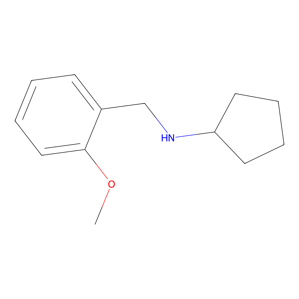 N-(2-methoxybenzyl)cyclopentanamine molecular structure, CAS 353777-76-1