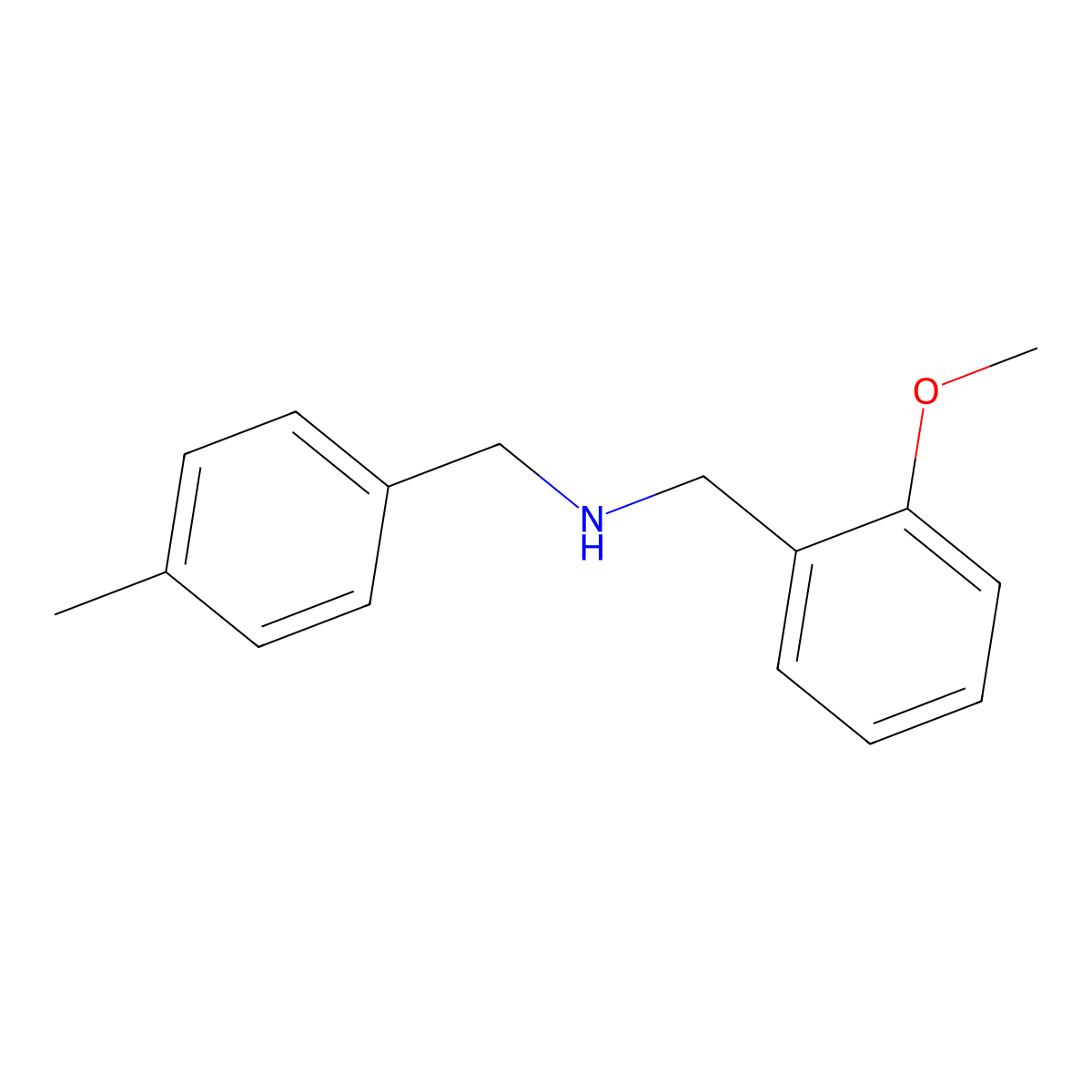 (2-Methoxybenzyl)(4-methylbenzyl)amine molecular structure, CAS 353777-77-2