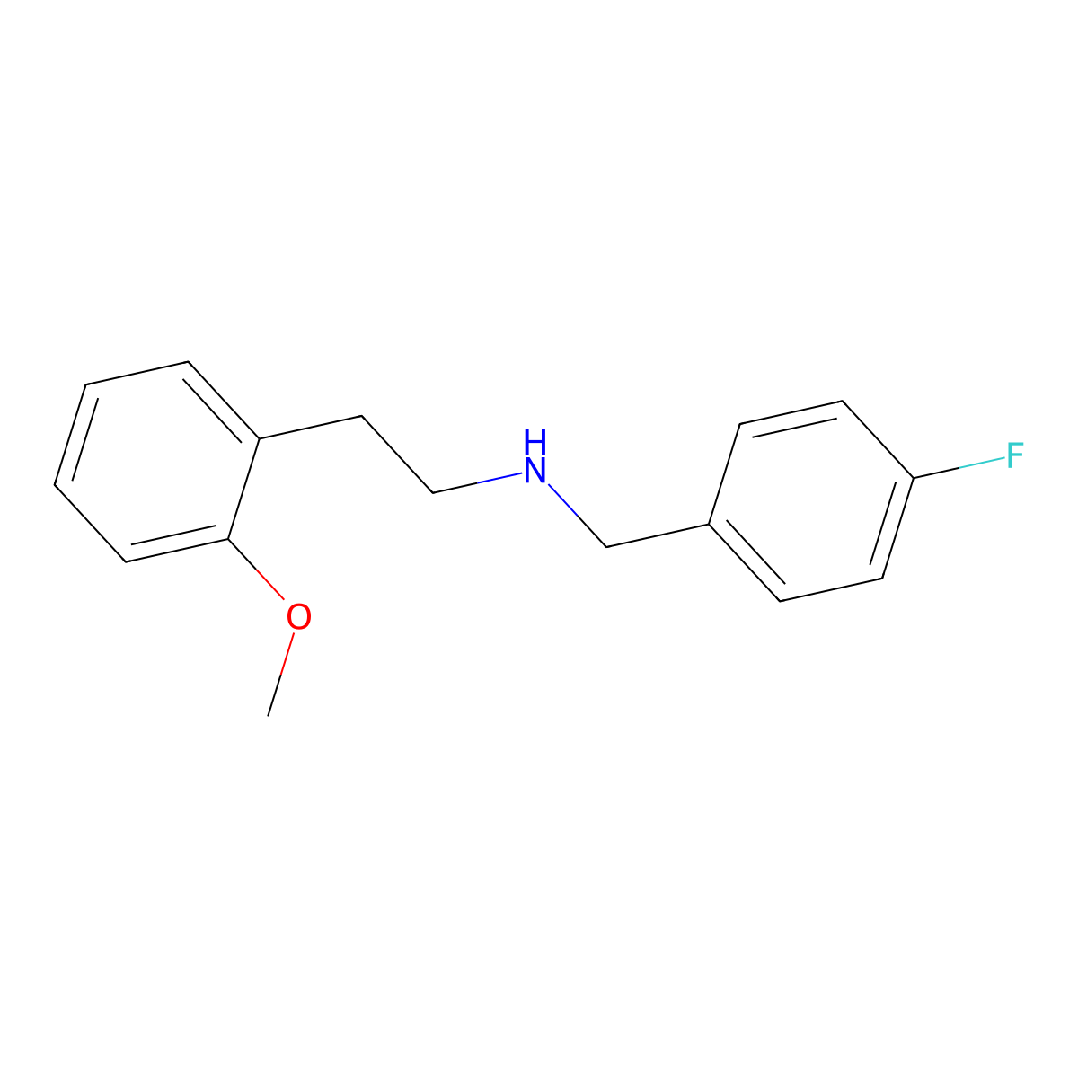 N-(4-fluorobenzyl)-2-(2-methoxyphenyl)ethanamine molecular structure, CAS 353778-56-0