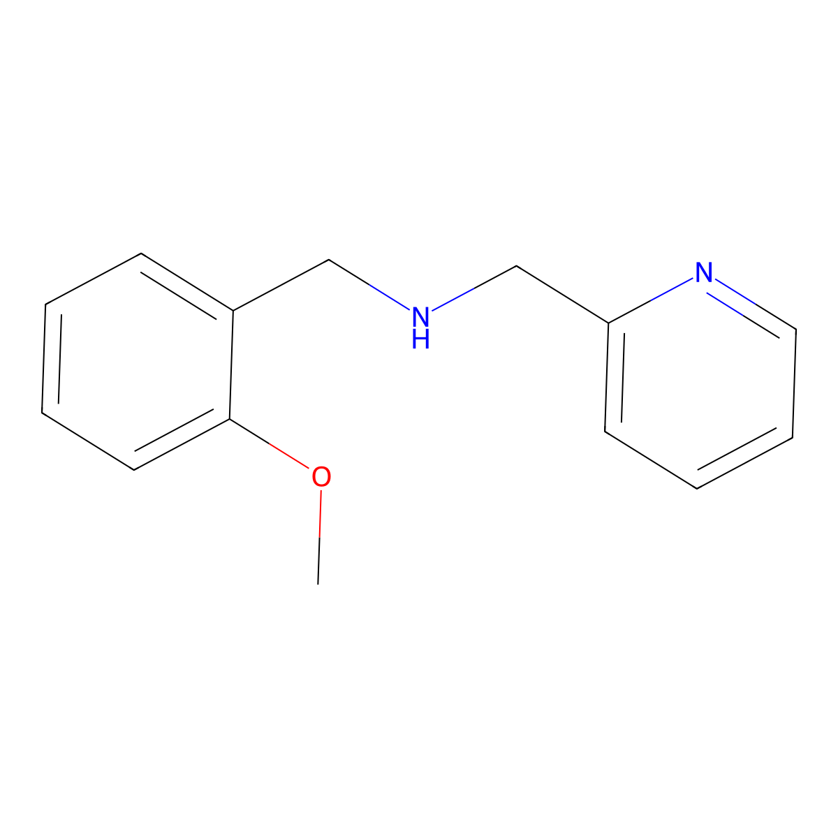 N-(2-Methoxybenzyl)-1-(pyridin-2-yl)methanamine molecular structure, CAS 353779-31-4