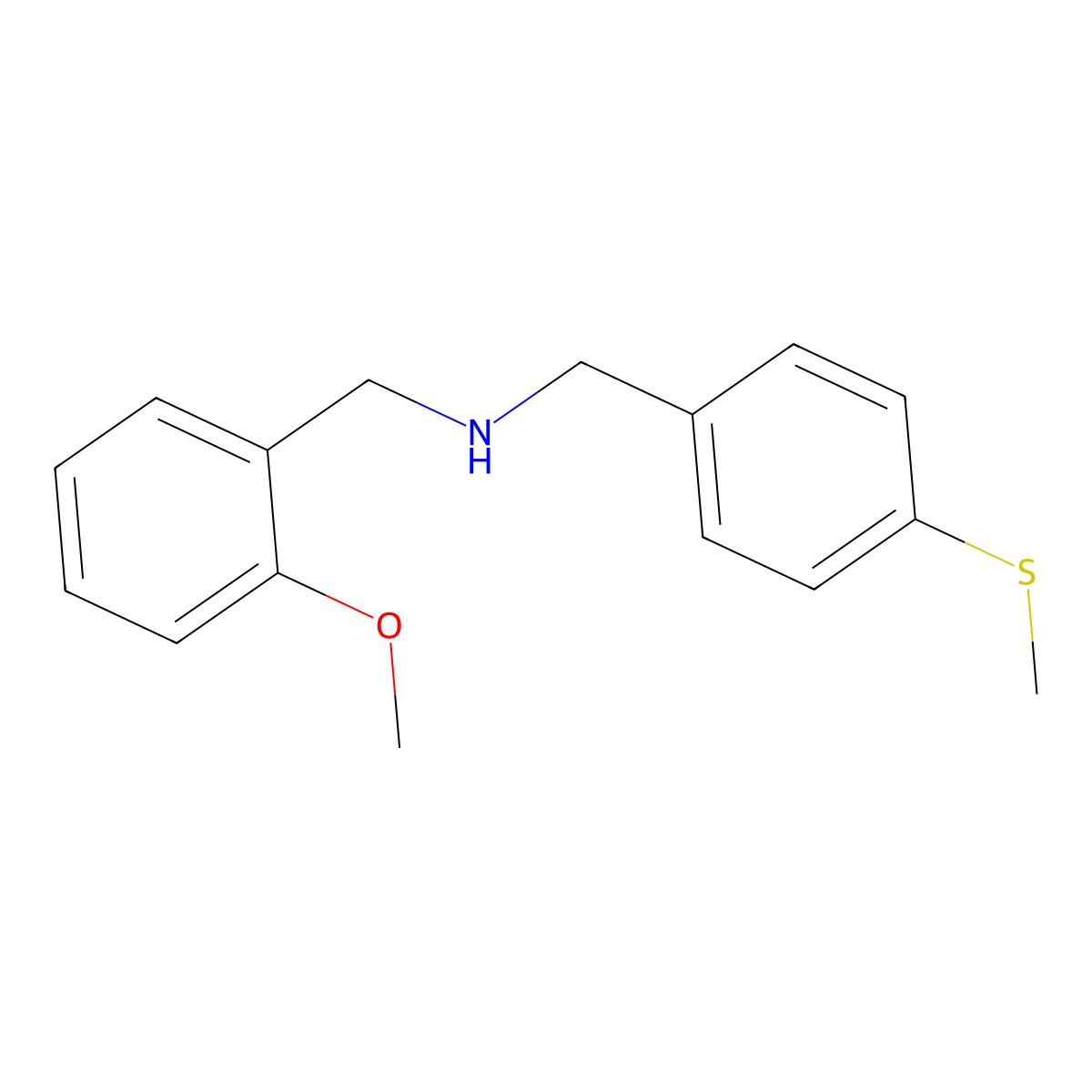 (2-Methoxybenzyl)[4-(methylthio)benzyl]amine molecular structure, CAS 353779-34-7