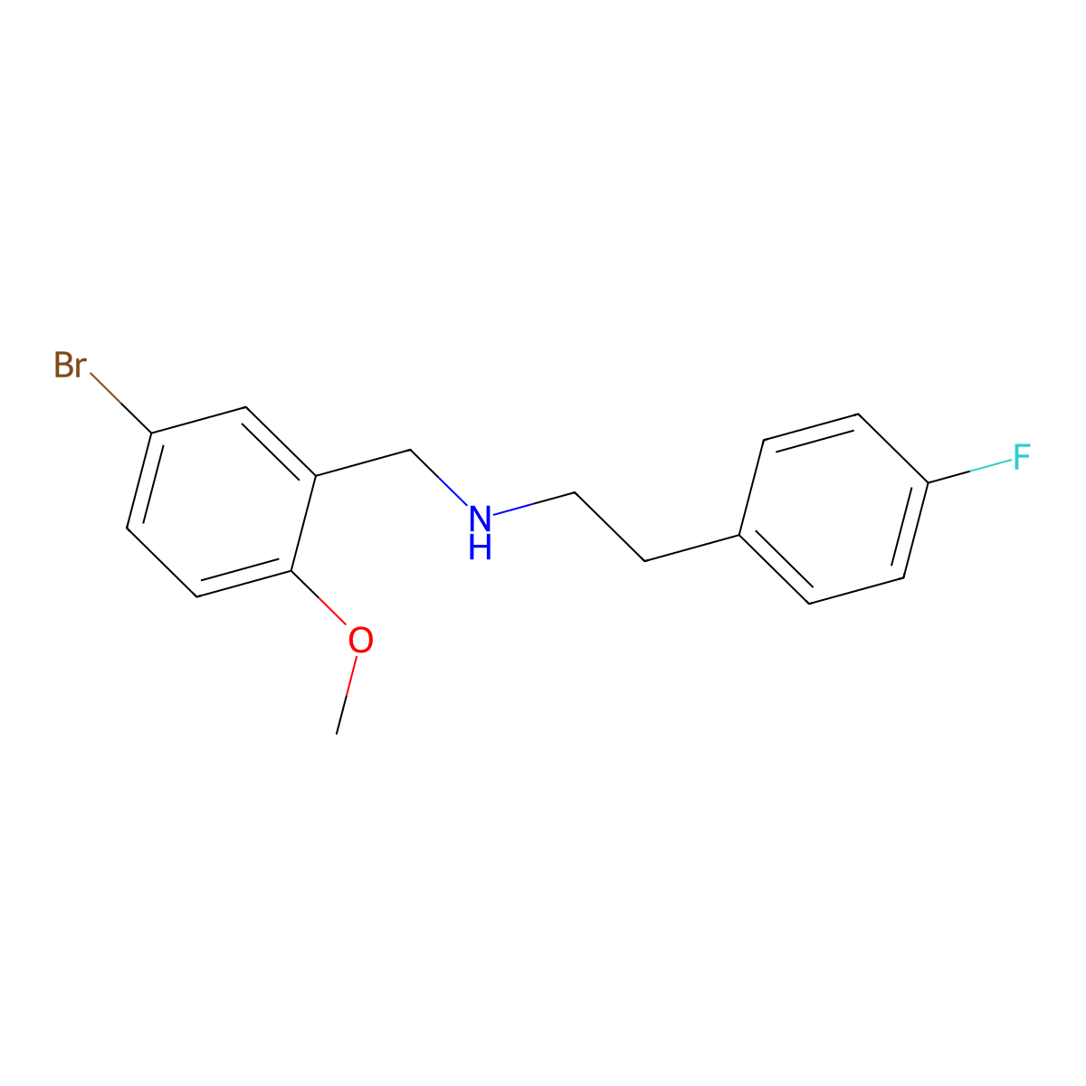 N-(5-bromo-2-methoxybenzyl)-2-(4-fluorophenyl)ethanamine molecular structure, CAS 353779-37-0