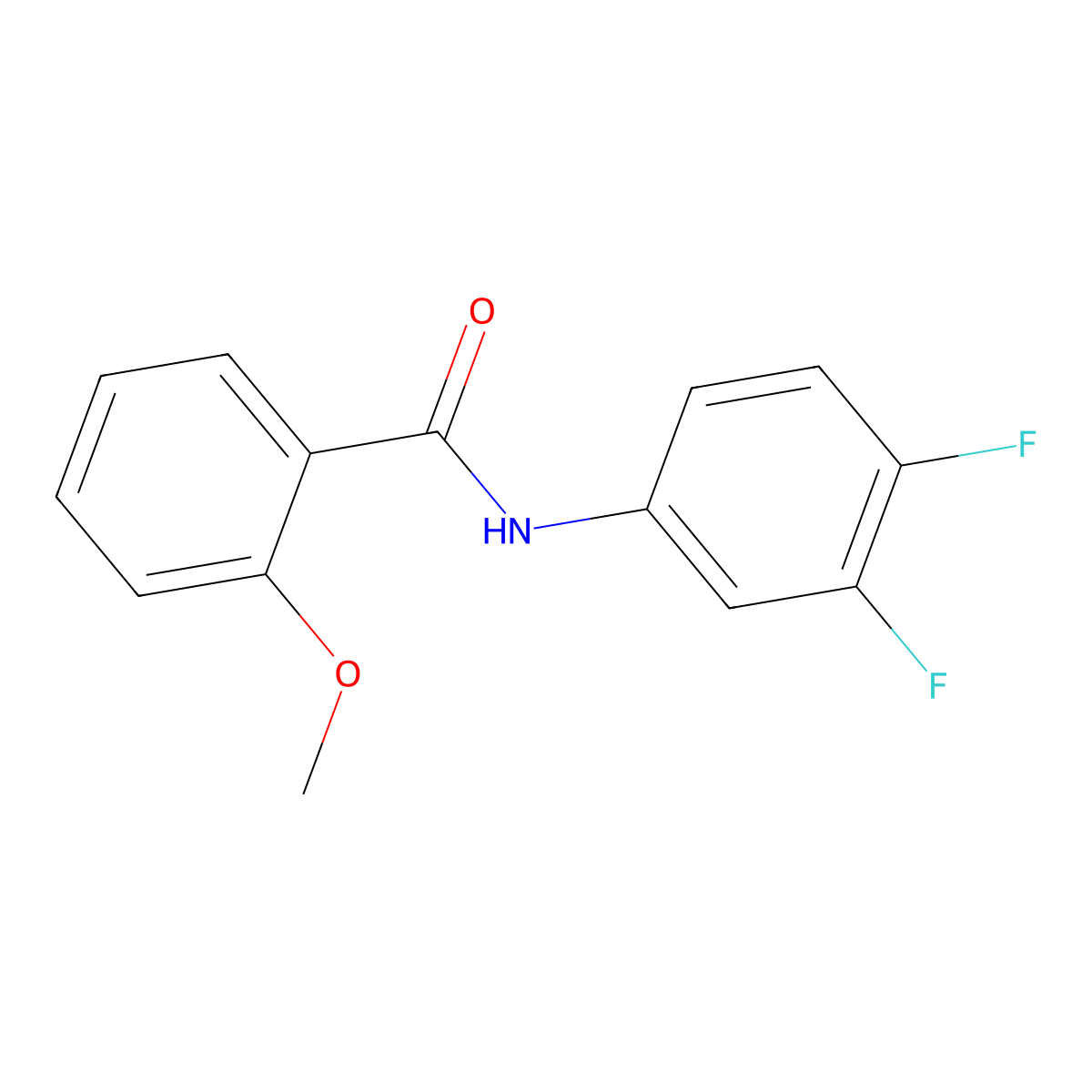 N-(3,4-difluorophenyl)-2-methoxybenzamide molecular structure, CAS 353782-02-2