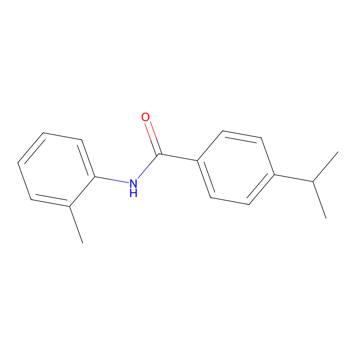 4-isopropyl-N-(2-methylphenyl)benzamide molecular structure, CAS 353782-15-7